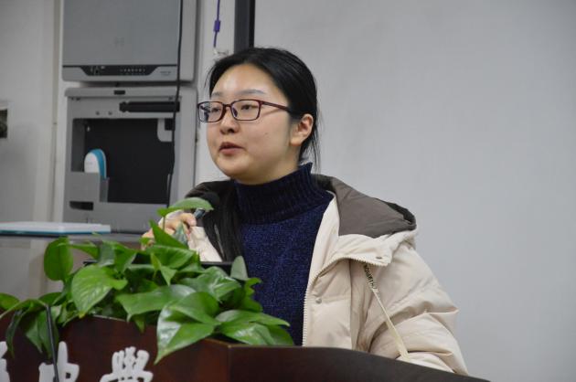 歷史組陸雨薇老師作為參賽教師代表發(fā)言