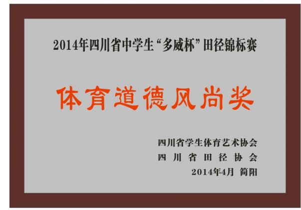 體育道德風(fēng)尚獎(jiǎng)