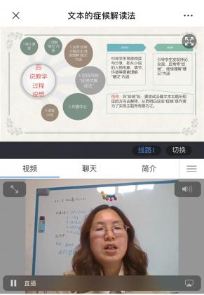 圖一：錢老師說課圖