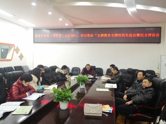 第二支部專題組織生活會現(xiàn)場