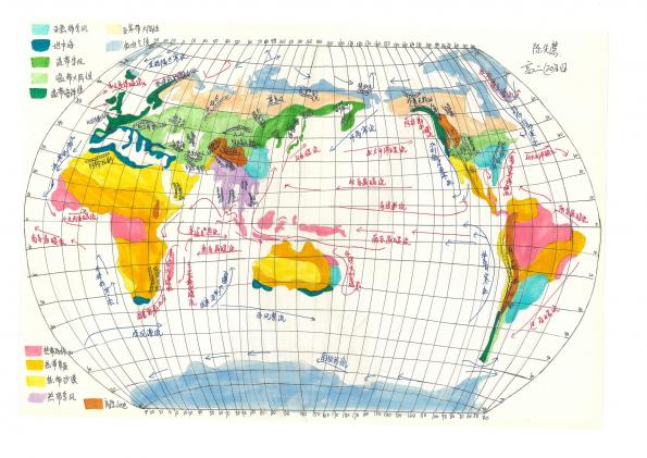 學(xué)生手繪地圖作品8
