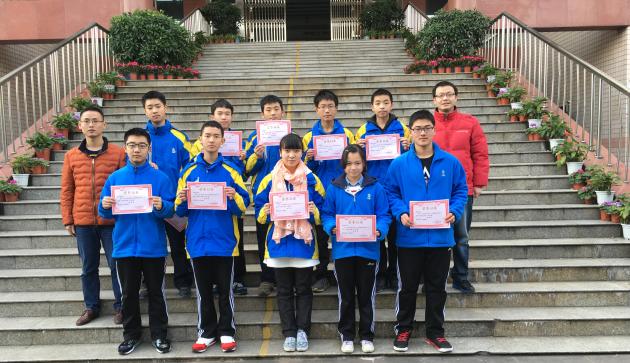 獲獎同學和指導老師合影