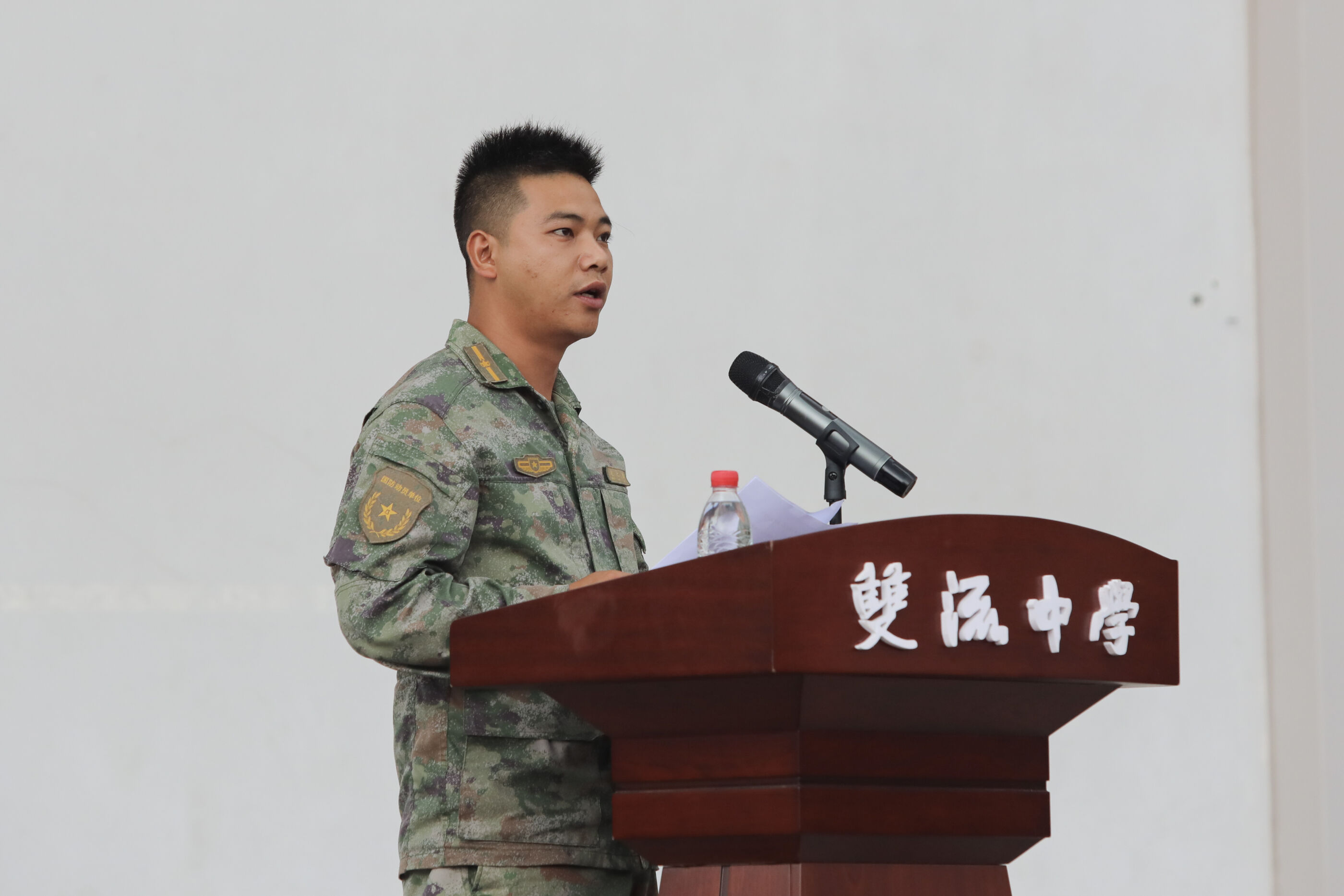  軍訓(xùn)團(tuán)團(tuán)長(zhǎng)趙大陸講話(huà)