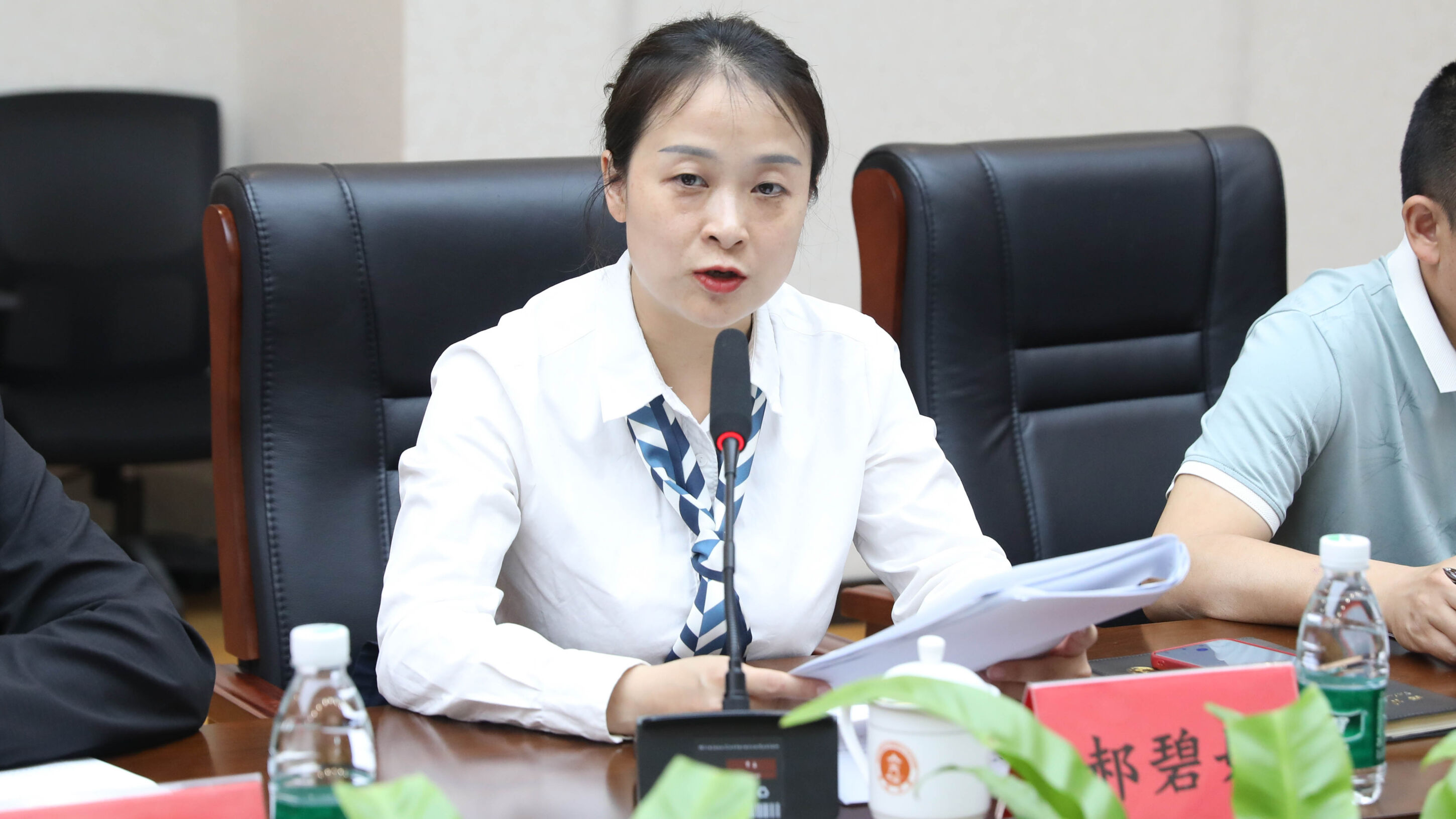 圖4 郝碧婭作開題報告陳述